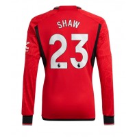 Manchester United Luke Shaw #23 Replica Home Shirt 2023-24 Long Sleeve